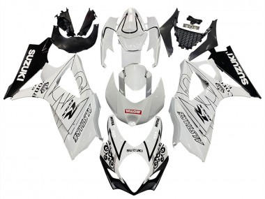 Großhandel Suzuki GSXR 1000 Motorrad Verkleidung 2007-2008 - Weiss Schwarz Alstare Corona Motul