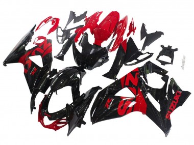 Großhandel Suzuki GSXR 1000 Motorrad Verkleidung Kit 2009-2016 - Glanzendes Schwarz Rot