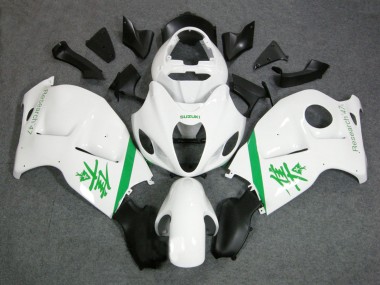 Großhandel Suzuki GSXR 1300 Hayabusa Motorrad Verkleidung 1996-2007 - Weiss Grun