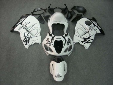 Großhandel Suzuki GSXR 1300 Hayabusa Motorrad Verkleidung 1996-2007 - Weiss Schwarz Corona
