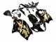 Großhandel Suzuki GSXR 1300 Hayabusa Motorrad Verkleidung 1996-2007 - Glanzendes Schwarz Gold Hayabusa