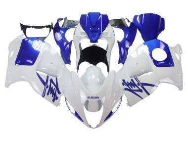 Großhandel Suzuki GSXR 1300 Hayabusa Motorrad Verkleidung 1996-2007 - Weiss Blau Hayabusa