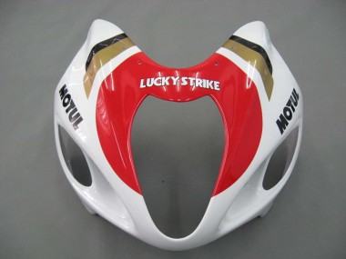 Großhandel Suzuki GSXR 1300 Hayabusa Motorrad Verkleidung 1996-2007 - Weiss Rot Motul