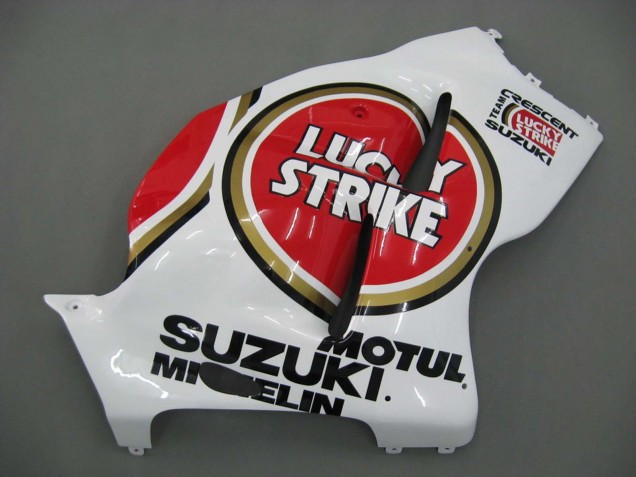 Großhandel Suzuki GSXR 1300 Hayabusa Motorrad Verkleidung 1996-2007 - Weiss Rot Motul
