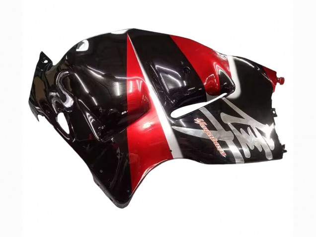 Großhandel Suzuki GSXR 1300 Hayabusa Motorrad Verkleidung 1996-2007 - Rot Glanzendes Schwarz Hayabusa