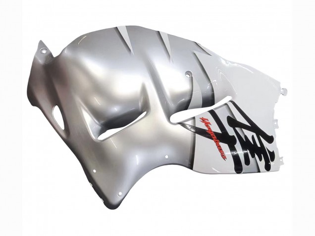 Großhandel Suzuki GSXR 1300 Hayabusa Motorrad Verkleidung 1996-2007 - Weiss Silber Hayabusa