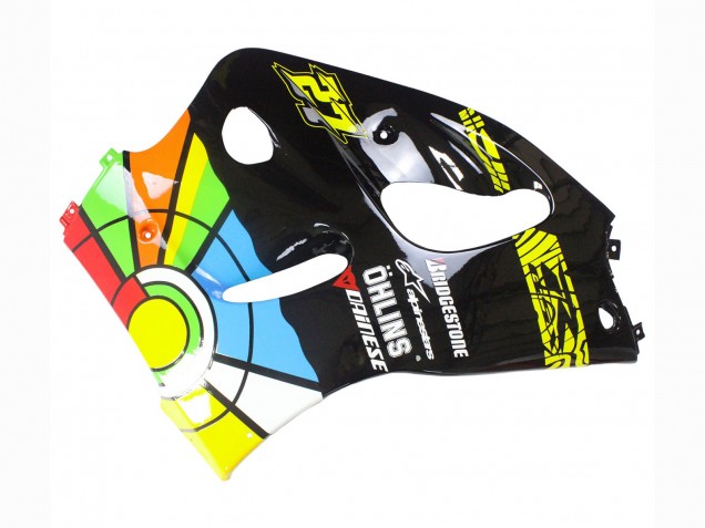 Großhandel Suzuki GSXR 600 / GSXR 750 Motorrad Verkleidung 1996-2000 - Schwarz Mehrfarbig 27