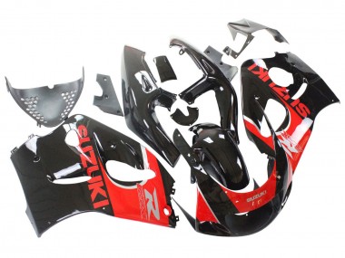 Großhandel Suzuki GSXR 600 / GSXR 750 Motorrad Verkleidung 1996-2000 - Schwarz Rot