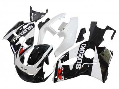 Großhandel Suzuki GSXR 600 / GSXR 750 Motorrad Verkleidung 1996-2000 - Schwarz Weiss
