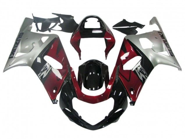 Großhandel Suzuki GSXR 600 / GSXR 750 Motorrad Verkleidung 1996-2000 - Dunkel Blau Weiss