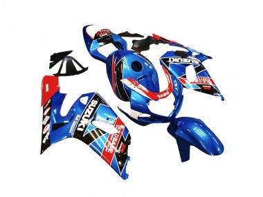 Großhandel Suzuki GSXR 600 / GSXR 750 Motorrad Verkleidung 2001-2003 - Blau Rot Rennen