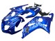 Großhandel Suzuki GSXR 600 / GSXR 750 Motorrad Verkleidung 2001-2003 - Blau mit Weiss Flamme