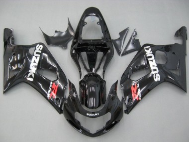 Großhandel Suzuki GSXR 600 / GSXR 750 Motorrad Verkleidung 2001-2003 - Glanzendes Schwarz Rot Weiss