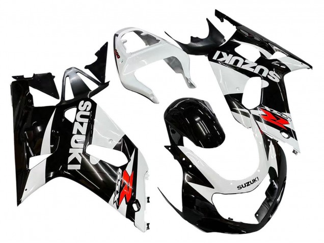Großhandel Suzuki GSXR 600 / GSXR 750 Motorrad Verkleidung 2001-2003 - Weiss Glanzendes Schwarz Rot