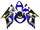 Großhandel Suzuki GSXR 600 / GSXR 750 Motorrad Verkleidung 2001-2003 - Blau Gelb Glanzendes Schwarz