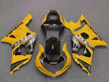 Großhandel Suzuki GSXR 600 / GSXR 750 Motorrad Verkleidung 2001-2003 - Gelb Grau Glanzendes Schwarz