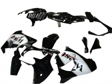 Großhandel Kawasaki ZX9R Motorrad Verkleidung 2000-2001 - Glanzendes Schwarz Weiss West