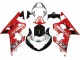 Großhandel Suzuki GSXR 600 / GSXR 750 Motorrad Verkleidung 2001-2003 - Rot Weiss Glanzendes Schwarz