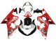 Großhandel Suzuki GSXR 600 / GSXR 750 Motorrad Verkleidung 2001-2003 - Rot Weiss Glanzendes Schwarz