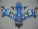 Großhandel Suzuki GSXR 600 / GSXR 750 Motorrad Verkleidung 2001-2003 - Blau Gelb Schwarz Motul Rizla