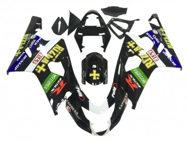 Großhandel Suzuki GSXR 600 / GSXR 750 Motorrad Verkleidung 2001-2003 - Glanzendes Schwarz Grun Weiss Gelb Rizla