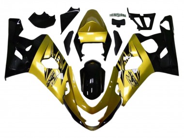 Großhandel Suzuki GSXR 600 / GSXR 750 Motorrad Verkleidung 2004-2005 - Gold Schwarz