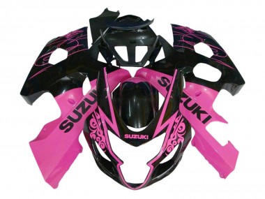 Großhandel Suzuki GSXR 600 / GSXR 750 Motorrad Verkleidung 2004-2005 - Rosa Glanzendes Schwarz