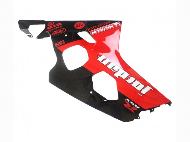 Großhandel Suzuki GSXR 600 / GSXR 750 Motorrad Verkleidung 2004-2005 - Glanzendes Schwarz Rot Jordan Michelin