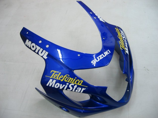 Großhandel Suzuki GSXR 600 / GSXR 750 Motorrad Verkleidung 2004-2005 - Blau Weiss Gelb Grun Telefumica Motul MoviStar