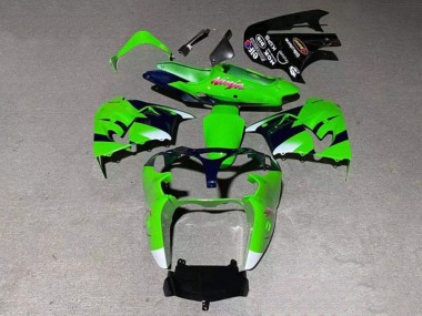 Großhandel Kawasaki ZX9R Motorrad Verkleidung 2000-2001 - Grun Weiss Glanzendes Schwarz