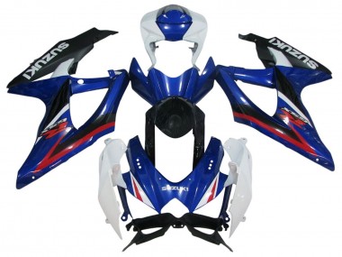 Großhandel Suzuki GSXR 600 / GSXR 750 Motorrad Verkleidung 2006-2007 - Weiss Blau Rot Schwarz
