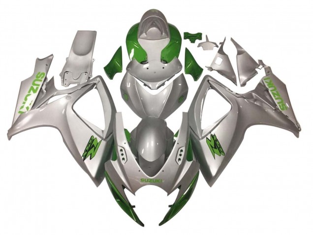 Großhandel Suzuki GSXR 600 / GSXR 750 Motorrad Verkleidung 2006-2007 - Silber Grun