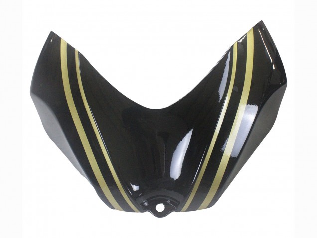 Großhandel Suzuki GSXR 600 / GSXR 750 Motorrad Verkleidung 2006-2007 - Glanzendes Schwarz Gold Streifen