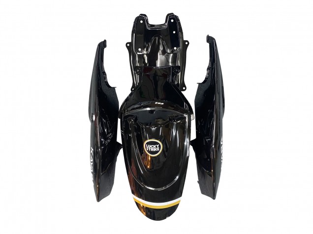 Großhandel Suzuki GSXR 600 / GSXR 750 Motorrad Verkleidung 2006-2007 - Glanzendes Schwarz Weiss Motul Lucky Strike