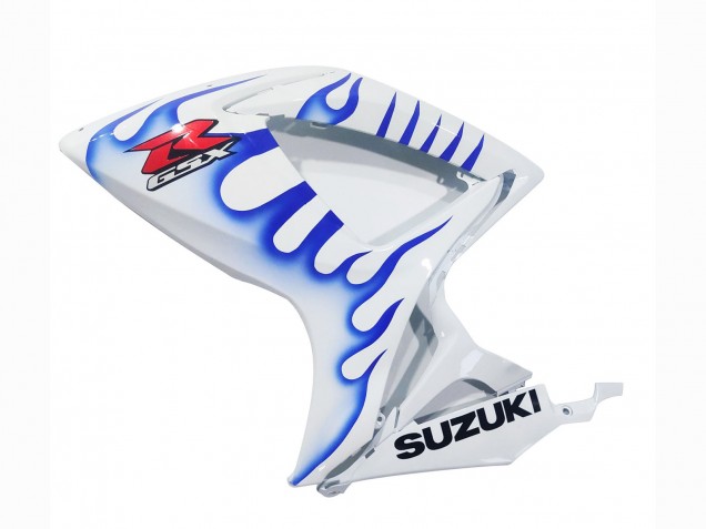 Großhandel Suzuki GSXR 600 / GSXR 750 Motorrad Verkleidung 2006-2007 - Weiss Blau Flamme