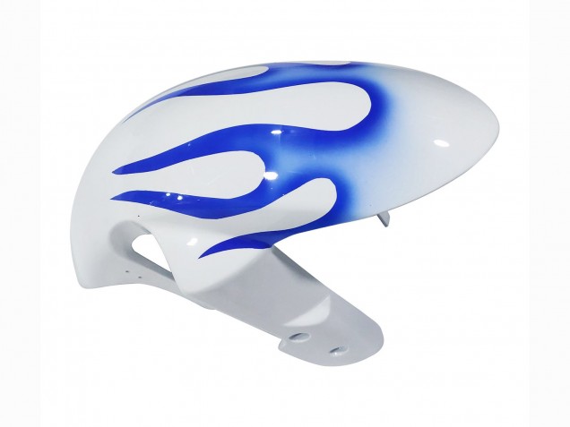 Großhandel Suzuki GSXR 600 / GSXR 750 Motorrad Verkleidung 2006-2007 - Weiss Blau Flamme