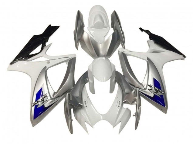 Großhandel Suzuki GSXR 600 / GSXR 750 Motorrad Verkleidung 2006-2007 - Weiss Silber Blau Schwarz