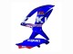 Großhandel Suzuki GSXR 600 / GSXR 750 Motorrad Verkleidung 2008-2010 - Weiss Blau Rosa Ecstar Motul