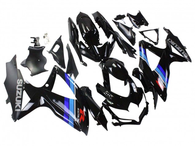 Großhandel Suzuki GSXR 600 / GSXR 750 Motorrad Verkleidung 2008-2010 - Glanzendes Schwarz Blau