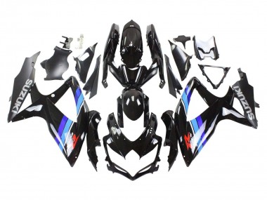 Großhandel Suzuki GSXR 600 / GSXR 750 Motorrad Verkleidung 2008-2010 - Glanzendes Schwarz Blau