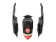 Großhandel Suzuki GSXR 600 / GSXR 750 Motorrad Verkleidung 2008-2010 - Glanzendes Schwarz Rot Weiss Motul Lucky Strike