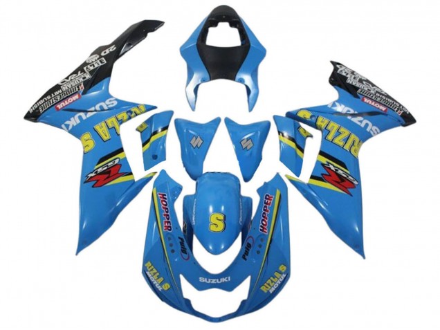 Großhandel Suzuki GSXR 600 / GSXR 750 Motorrad Verkleidung 2011-2024 - Blau Gelb Schwarz Rizla