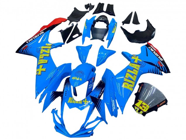 Großhandel Suzuki GSXR 600 / GSXR 750 Motorrad Verkleidung 2011-2024 - Blau Gold Rot Schwarz Rizla