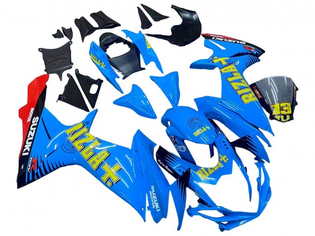 Großhandel Suzuki GSXR 600 / GSXR 750 Motorrad Verkleidung 2011-2024 - Blau Gold Rot Schwarz Rizla