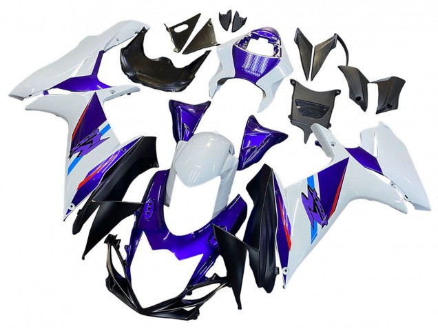 Großhandel Suzuki GSXR 600 / GSXR 750 Motorrad Verkleidung 2011-2024 - Blau Lila Weiss