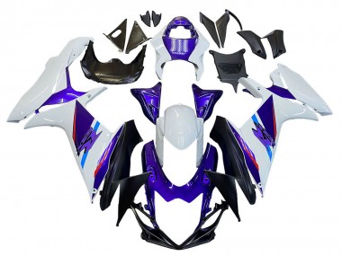 Großhandel Suzuki GSXR 600 / GSXR 750 Motorrad Verkleidung 2011-2024 - Blau Lila Weiss