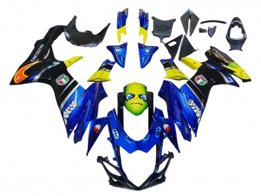 Großhandel Suzuki GSXR 600 / GSXR 750 Motorrad Verkleidung 2011-2024 - Blau Gelb