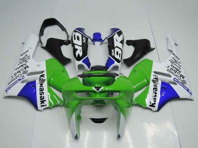 Großhandel Kawasaki ZX9R Motorrad Verkleidung 1994-1997 - Grun Weiss Blau