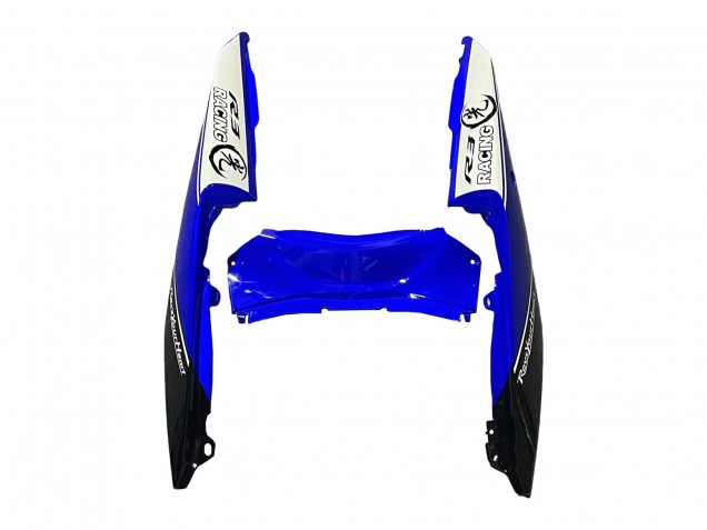 Großhandel Yamaha YZF R3/R25 Motorrad Verkleidung 2015-2018 - Weiss Blau Schwarz Rennen
