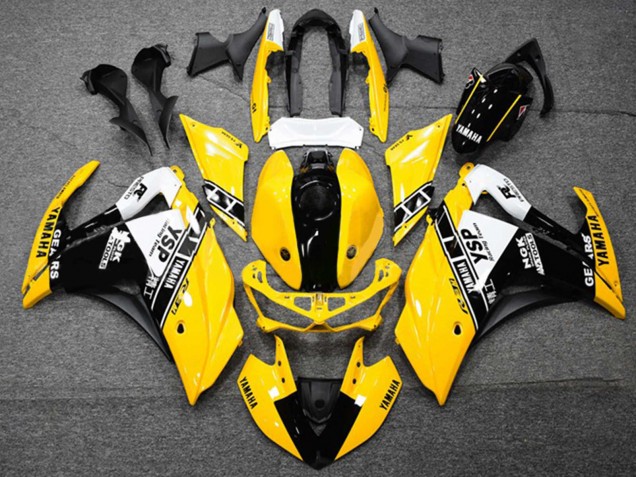 Großhandel Yamaha YZF R3/R25 Motorrad Verkleidung 2015-2018 - Gelb Weiss Schwarz